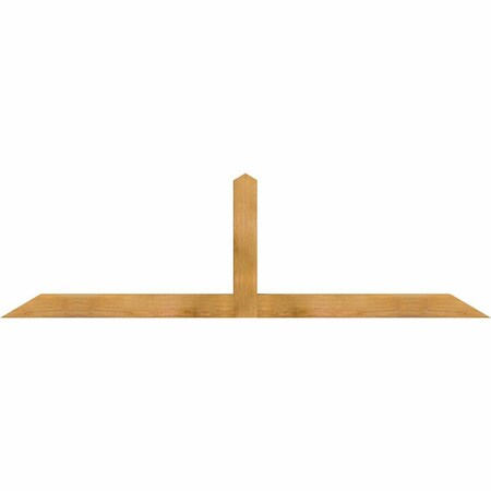 Ekena Millwork Portland Rough Sawn Timber Gable Bracket, Western Red Cedar, 84"W x 24"H x 4"D x 4"F, 7/12 Pitch GBW084X24X0404POR00RWR